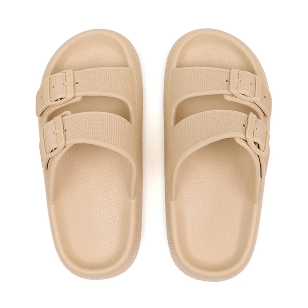 Cloud Slides Non Slip Bathing Slippers Adjustable Buckles EVA
