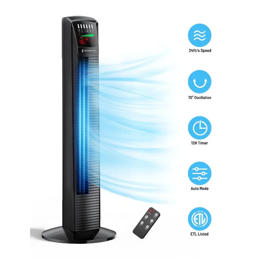 TaoTronics Tower Fan Quiet Oscillating With Remote Control
