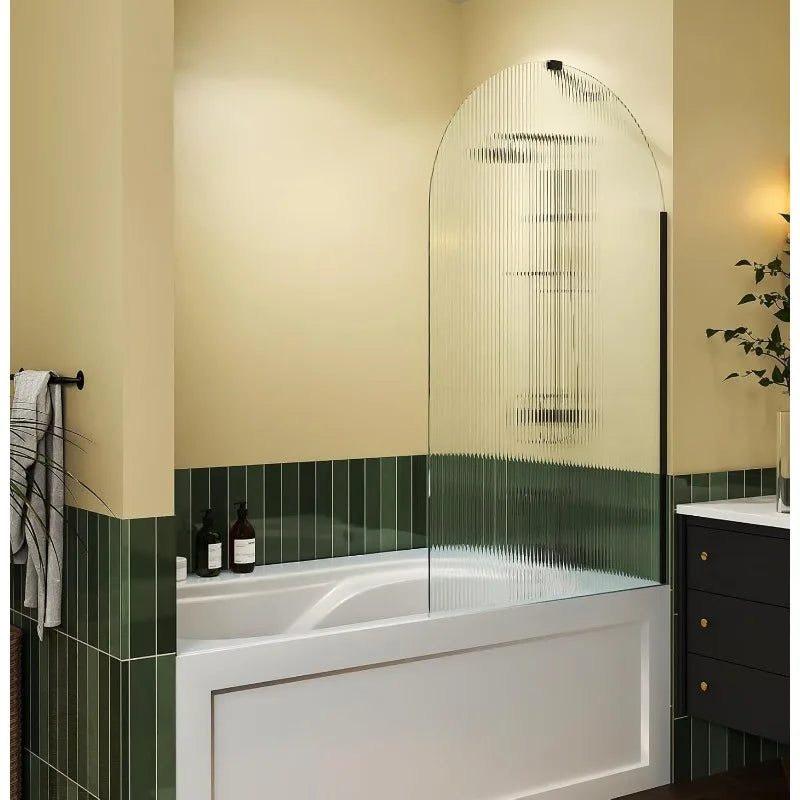 Hign-concerned Frameless Tub Shower Door Single Panel