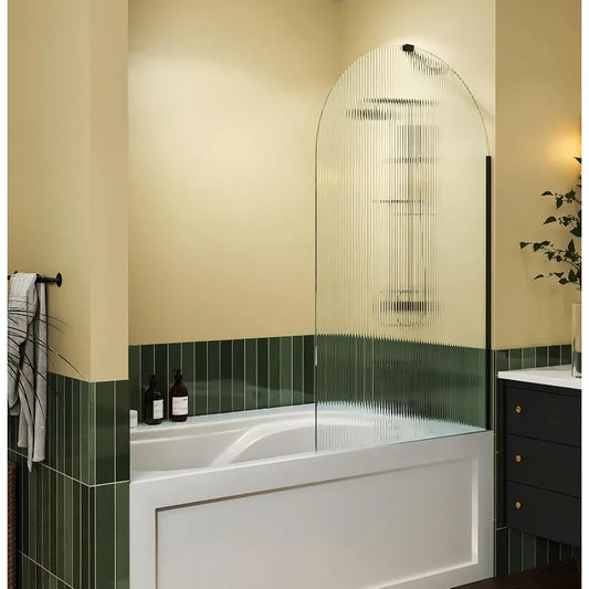 Hign-concerned Frameless Tub Shower Door Single Panel