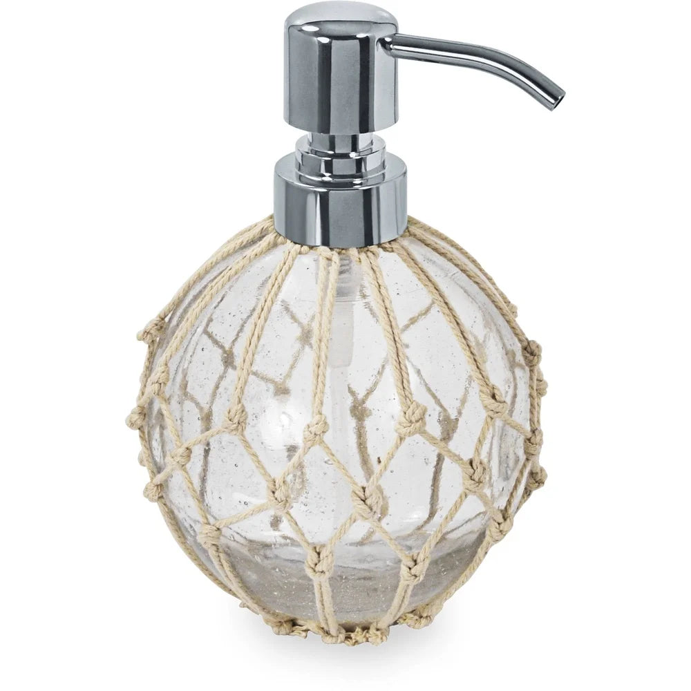 XMSJHign-concerned Nautical Glass Lotion Pump Rope Accent