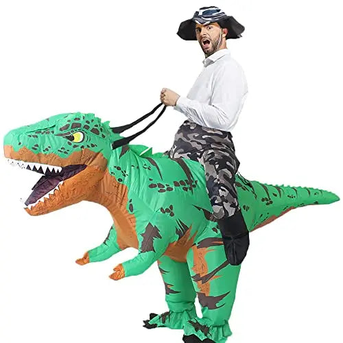 Rysotowy Halloween Inflatable Adult Ride On Dinosaur Costume