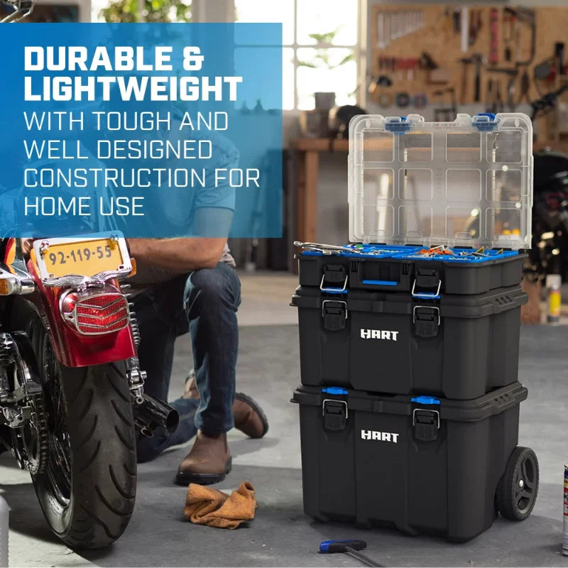 Hart 7 Part Modular Organization Toolbox Portable Mobile