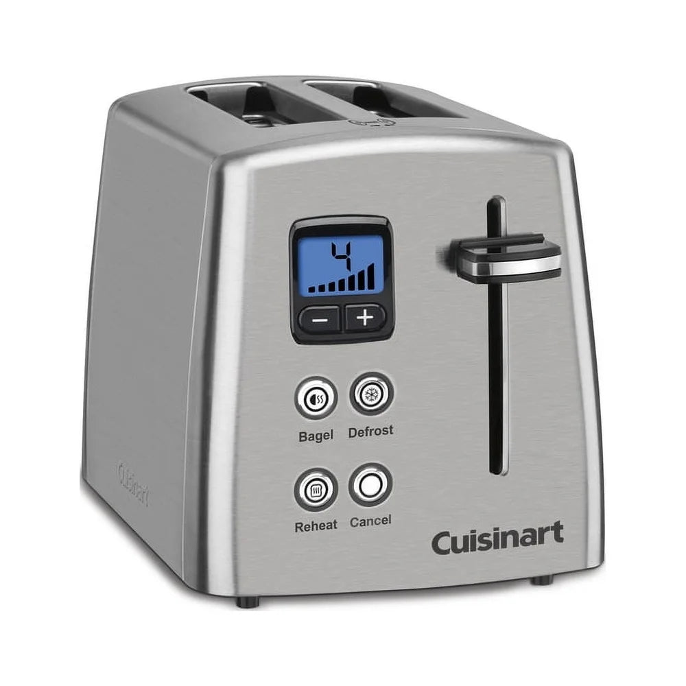 XMSJ Stainless Steel Toaster With LCD Countdown Features