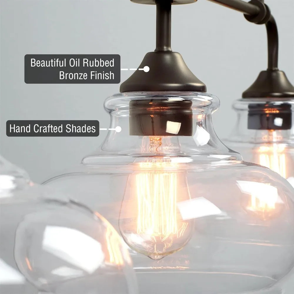 Hign-concerned Harlow Modern Farmhouse Kitchen Island Light