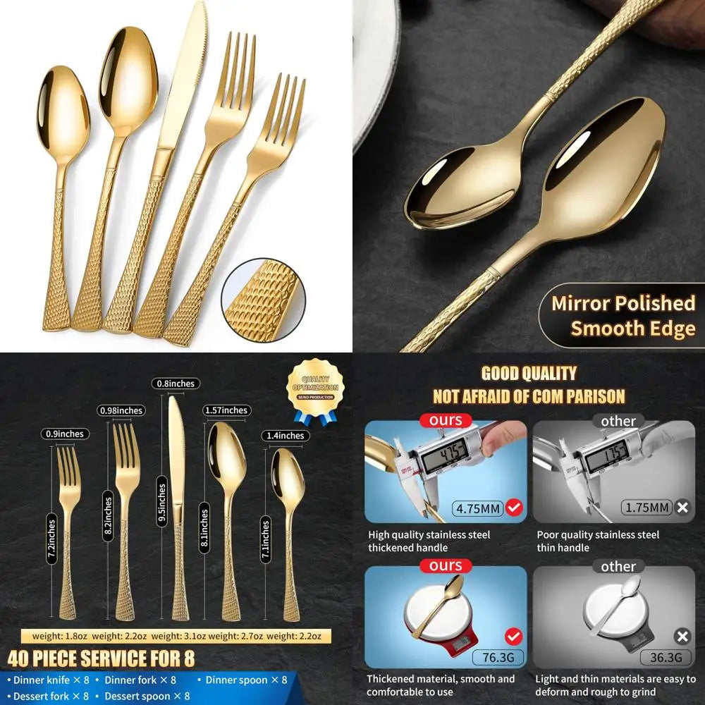 Stainless Steel Cutlery Set For 8 With Polished Finish