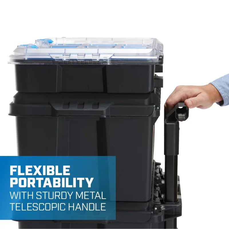 Hart 7 Part Modular Organization Toolbox Portable Mobile