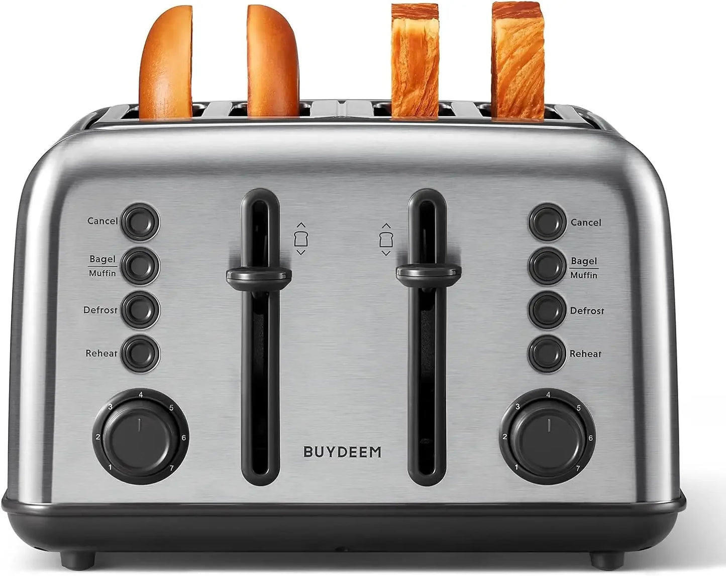 XGJY T640 Toaster With Extra Wide Slots Bagel Muffin