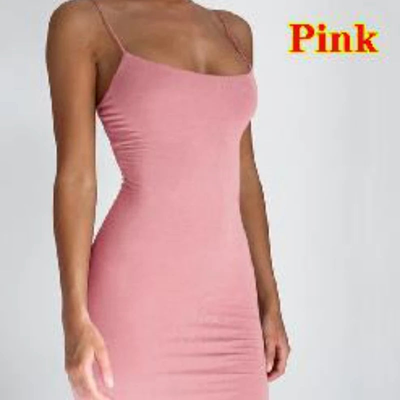 Liva Girl Spaghetti Strap Mini Dress Bodycon Sundress