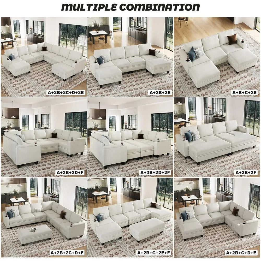 Complete Home And Apparel Modular Sectional Sofa Couch