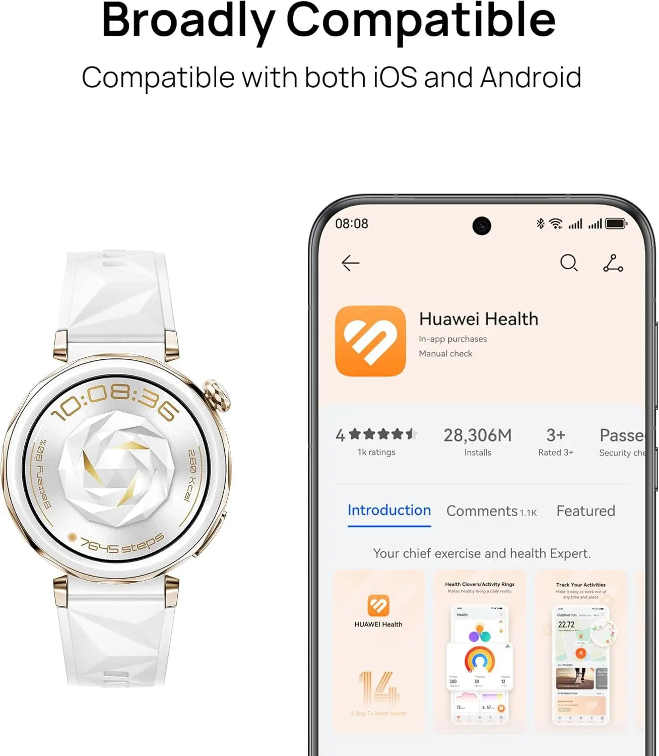 Huawei Watch GT 5 Pro Smartwatch Health Tracking Battery