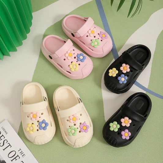 Complete Home Apparel Girls Flower Slippers Fashion Sandals