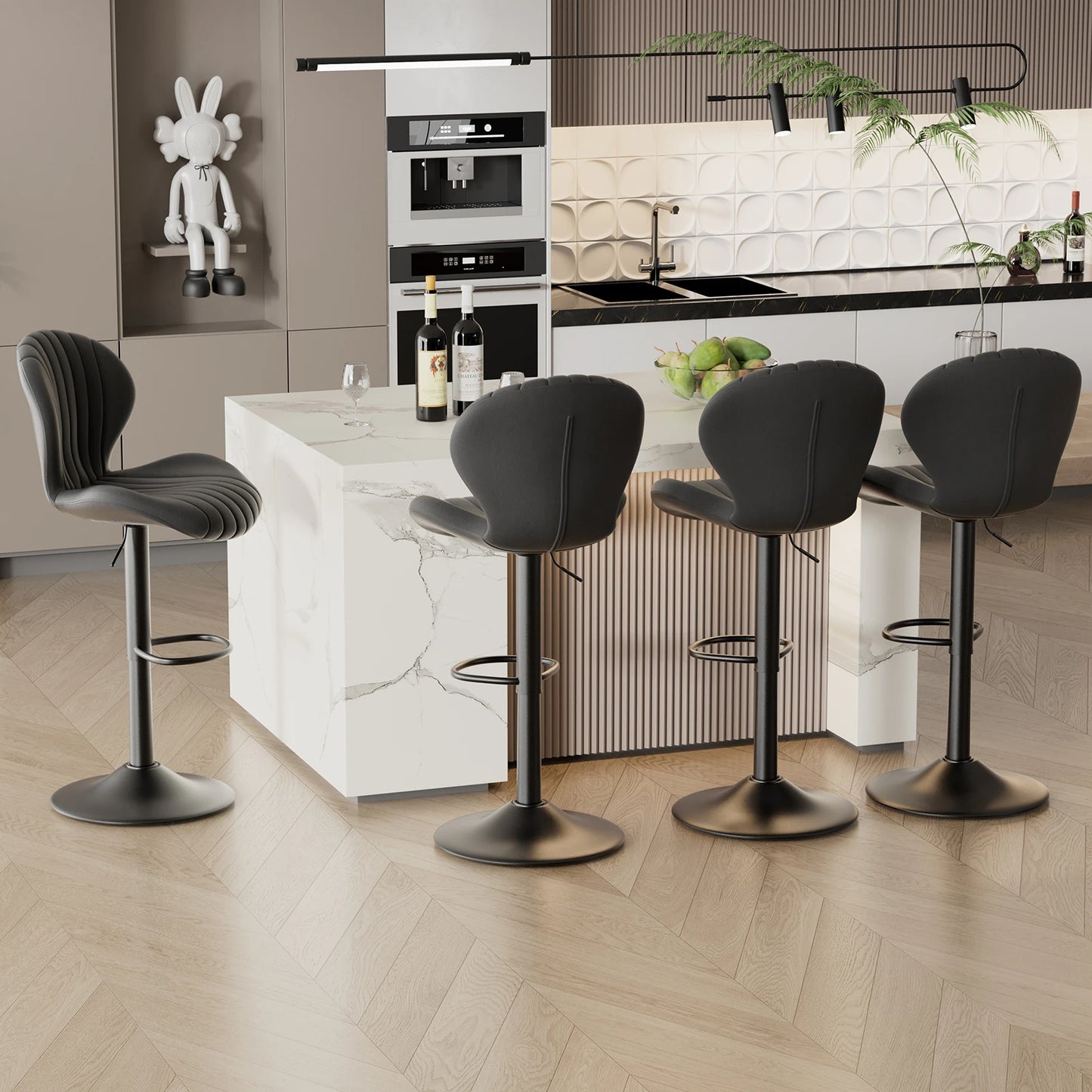 General Modern Living Room Chairs Set 2 Pcs Rotating