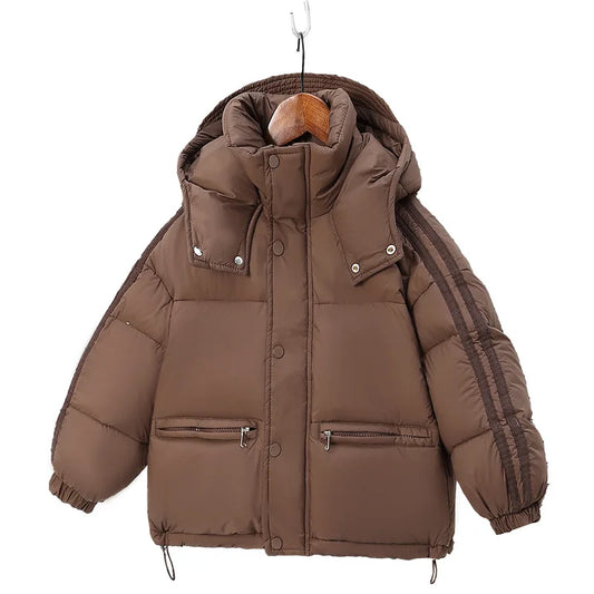 Guangdong Children's Hooded Down Jacket for Girls Warm