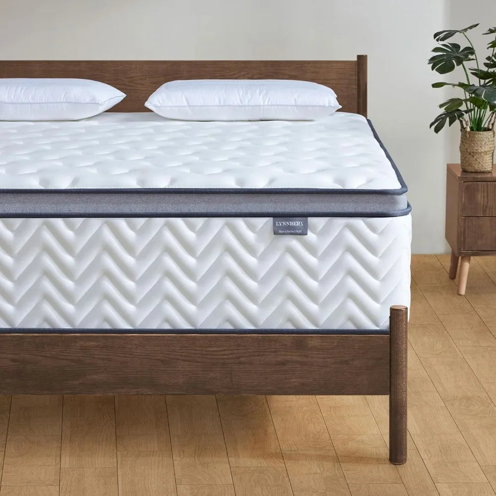 Hybrid Cooling Gel Memory Foam Mattress Pocketed Coils