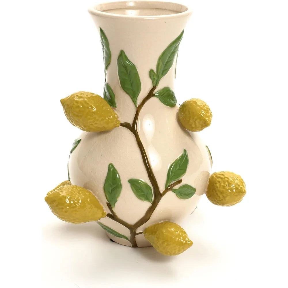 Hign-concerned Strawberry Themed Ceramic Flower Vase