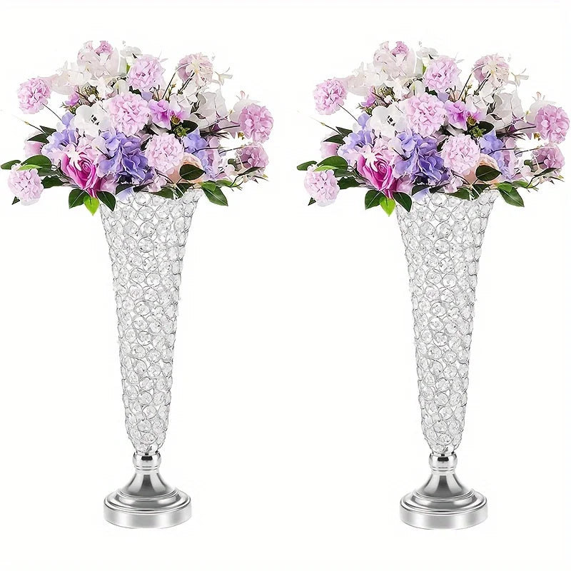 Complete Home and Apparel Crystal Vases Centerpiece Decor
