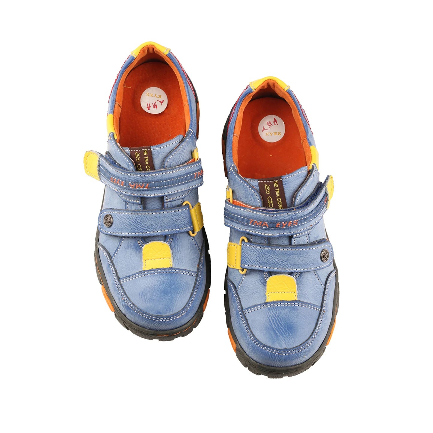 TMA Eyes Lace Free Leather Casual Flats For Women Outdoors