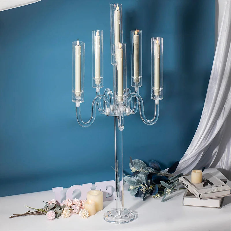Complete Home And Apparel Acrylic Candle Holder Centerpiece