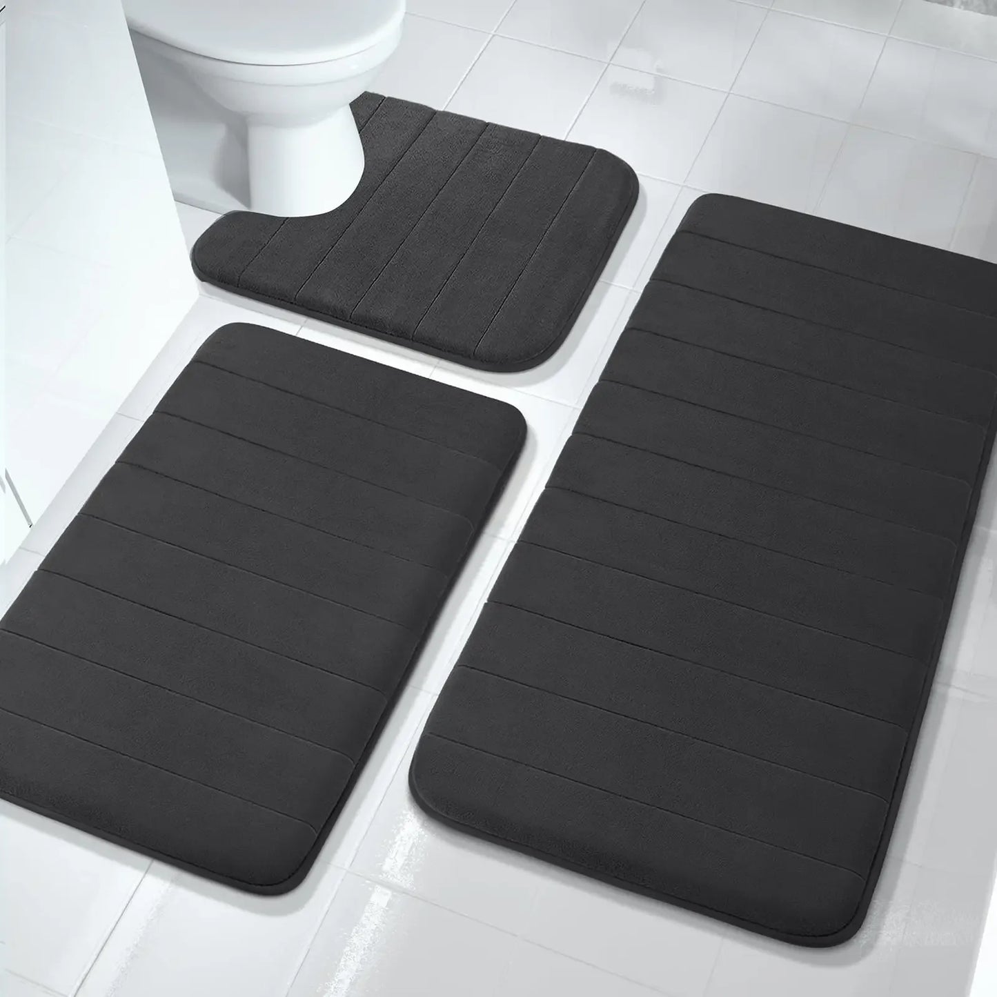 Complete Home and Apparel Memory Foam Bath Mat Non Slip