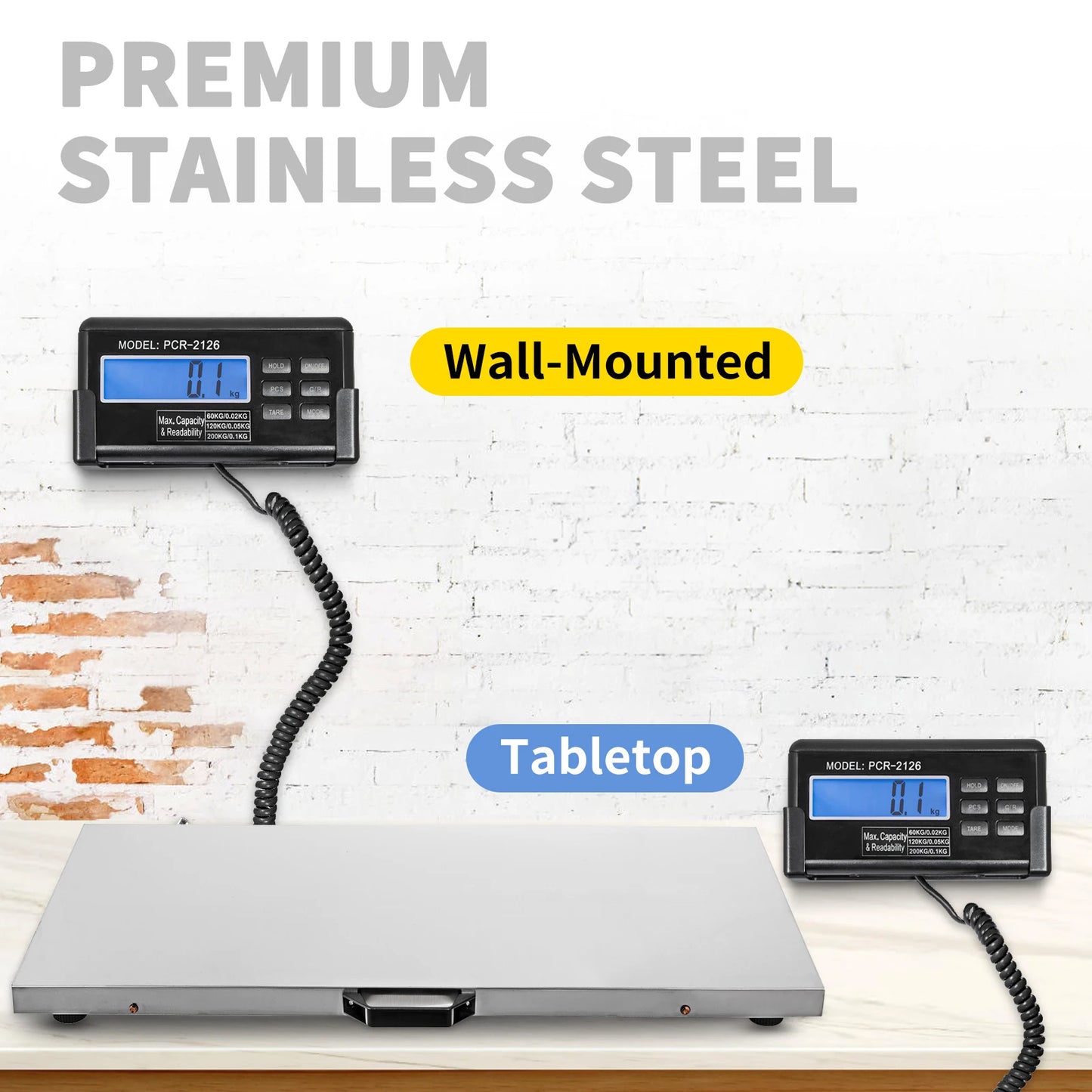 SucceBuy 880 1100 Lbs Digital Livestock Scale Stainless