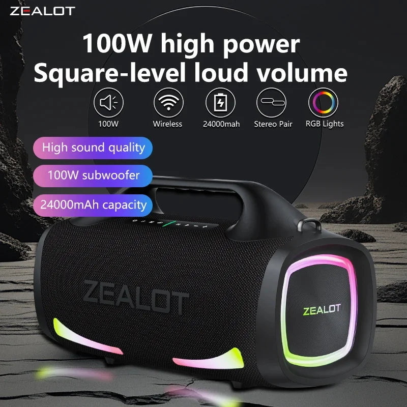 Zealot S79 100W Wireless Outdoor Speaker Dual Pairing