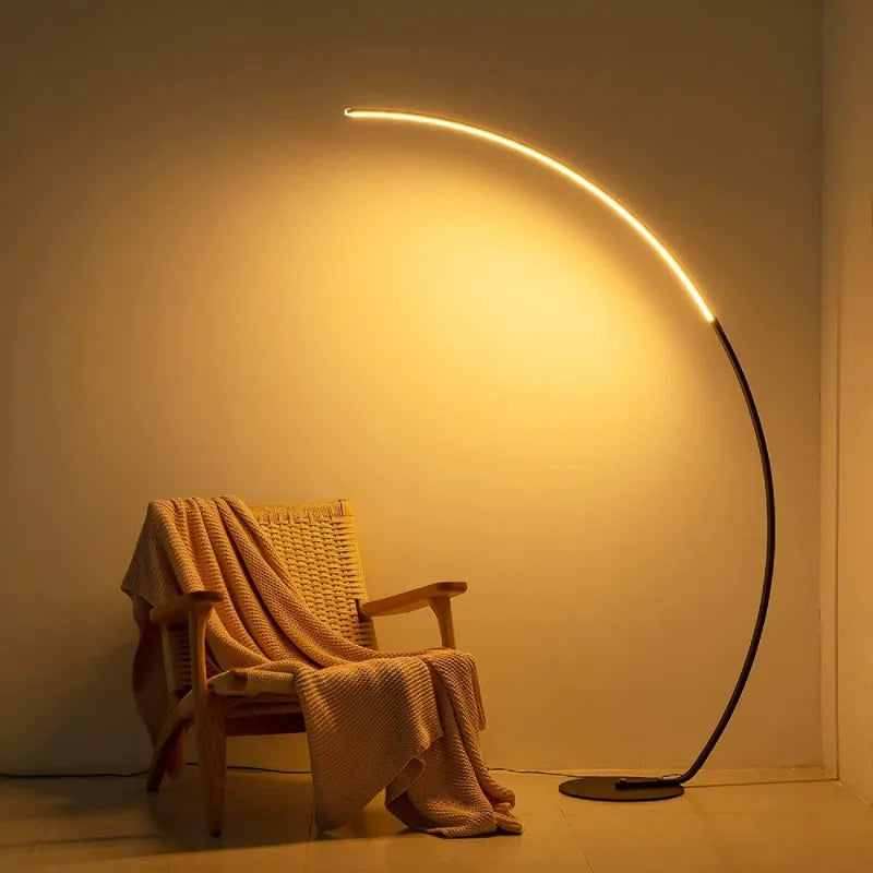 Complete Home And Apparel Minimalist Arched Floor Lamp