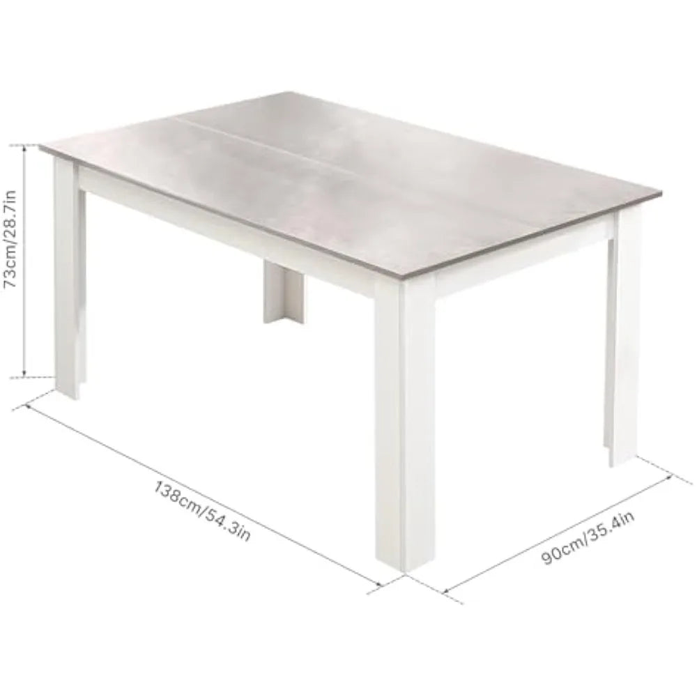 Hign-concerned Dining Table and Chairs Set Rectangular