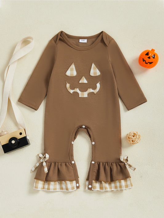 Complete Home And Apparel Toddler Pumpkin Romper Pajamas