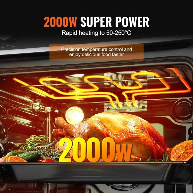 XMSJ Built In Electric Wall Oven With Timer Functions