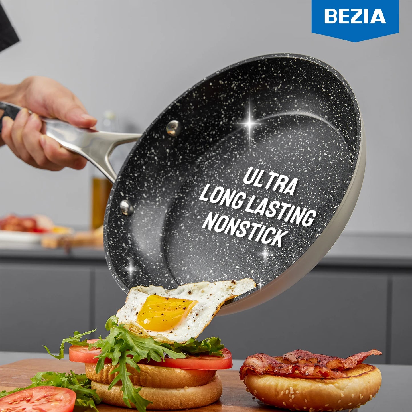 Complete Home Apparel BEZIA Induction Cookware Nonstick Set
