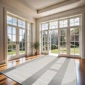 Hign Concerned Modern Rug Luxury Swirl Curved Area Rug