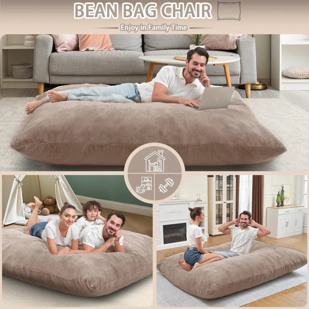 GargantuanSized 4 In 1 Bean Bag Chair With MemoryFoam