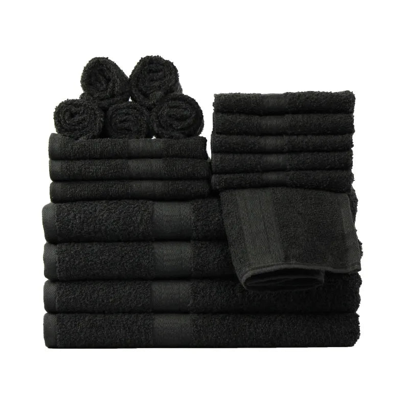 Guangdong Cotton Towel Set 18 Piece Soft And Absorbent