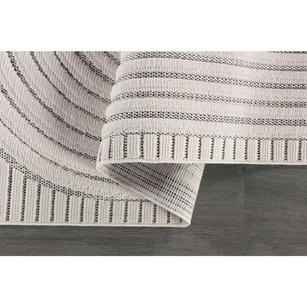 Hign Concerned Modern Rug Luxury Swirl Curved Area Rug