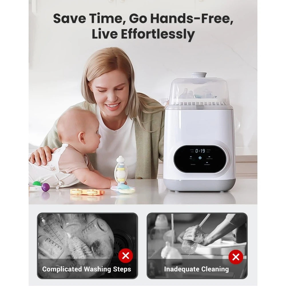EaseClean Baby Bottle Washer Pro All In Sterilizer Dryer