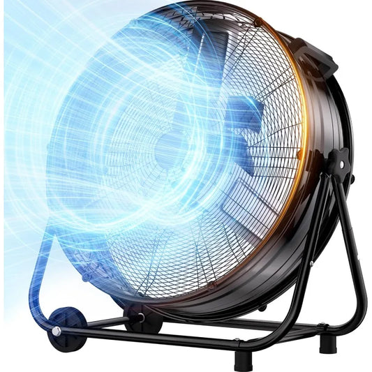 XMSJ Industrial Drum Fan High Velocity 14000 CFM With Tilt