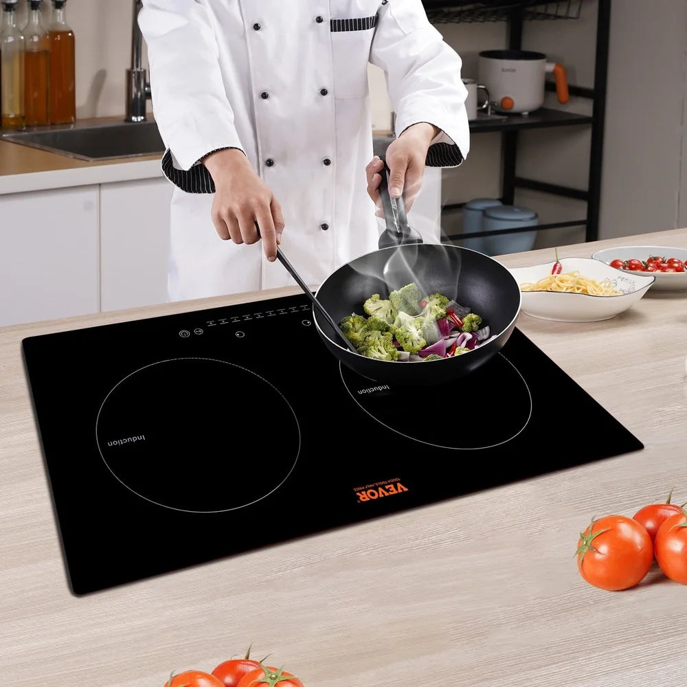 XMSJCooker Electric Cooktop Glass Touch Control 1800W