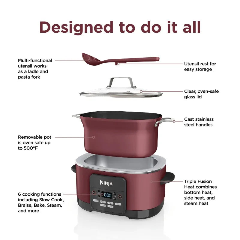 Ninja Foodi Multi Cooker MC1000WM Versatile Kitchen