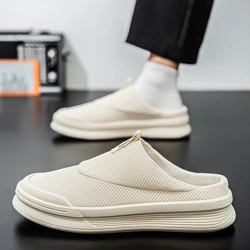 KUCLUTCN Mens Slippers Casual Summer Outdoor Comfort Shoes