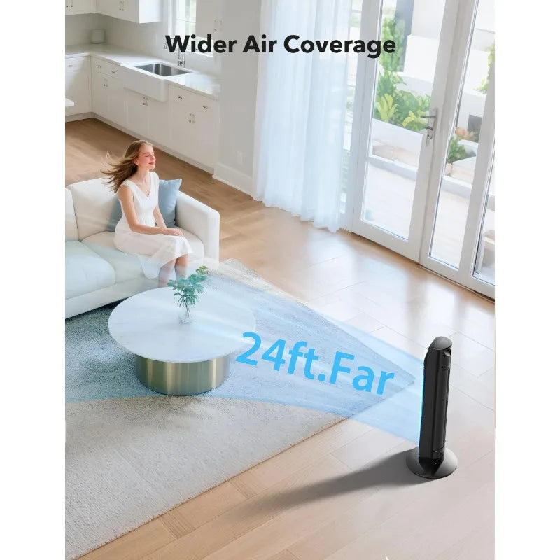 TaoTronics Tower Fan Quiet Oscillating With Remote Control