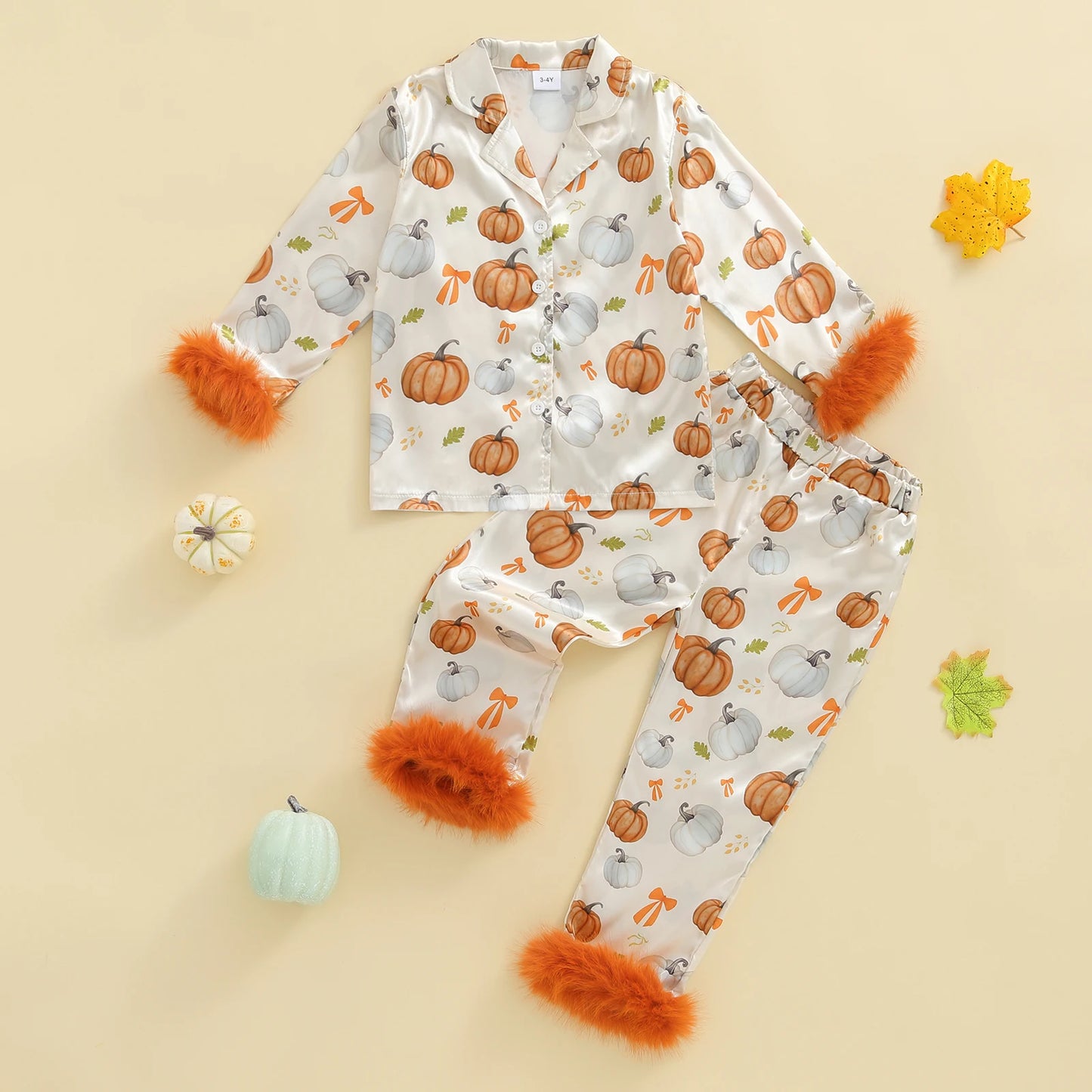 Guangdong Christmas Satin Pajama Set For Girls Festive Bow