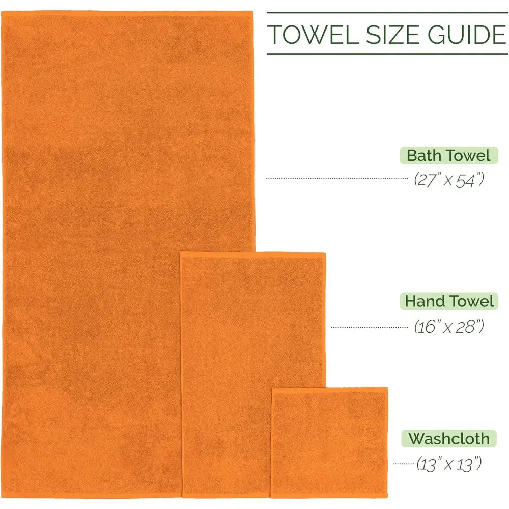 Hign-concerned Turkish Cotton 6 Piece Towel Set Fast Dry