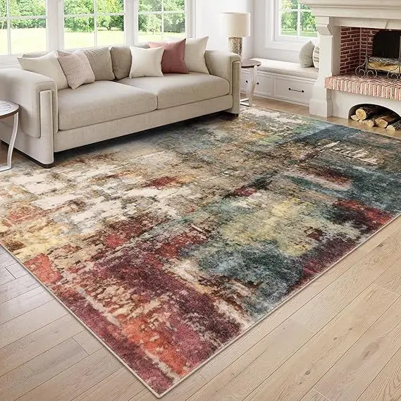 Stain Resistant Plush Nylon Rug For Modern Living Rooms