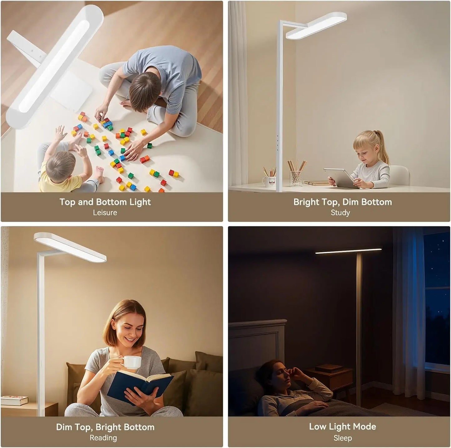 Hign-concerned Dual Lighting Floor Lamp 9000LM 4000K
