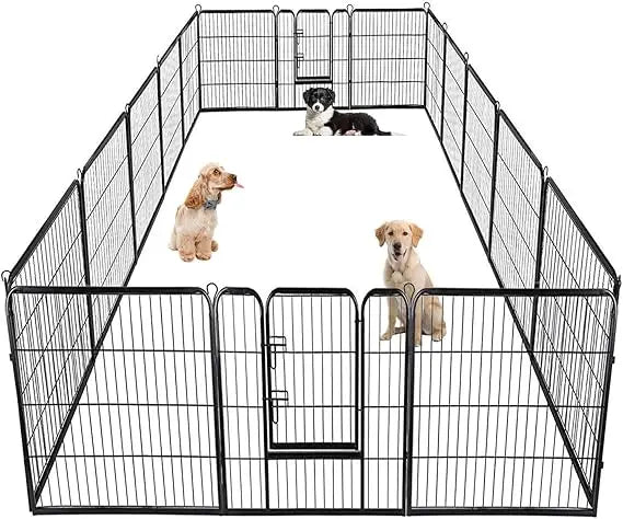 BestPet Metal Dog Playpen Indoor Outdoor Exercise Pen