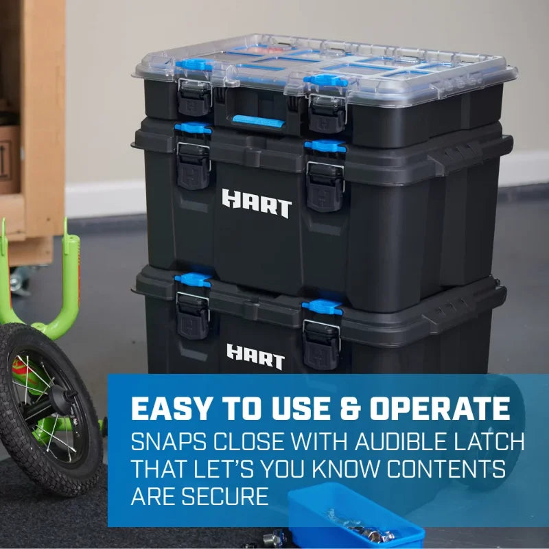 Hart 7 Part Modular Organization Toolbox Portable Mobile