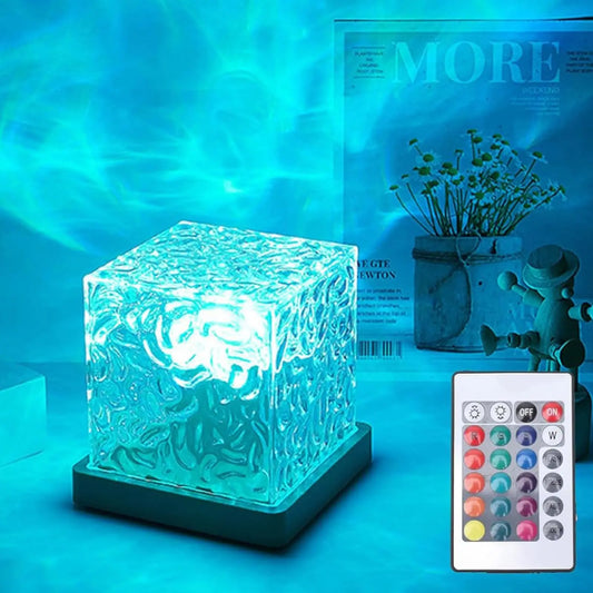 Ocean Wave Projector Night Light LED Lamp For Home Office