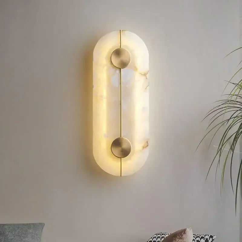 Nordic Marble Wall Lamp LED Sconce For Living Room