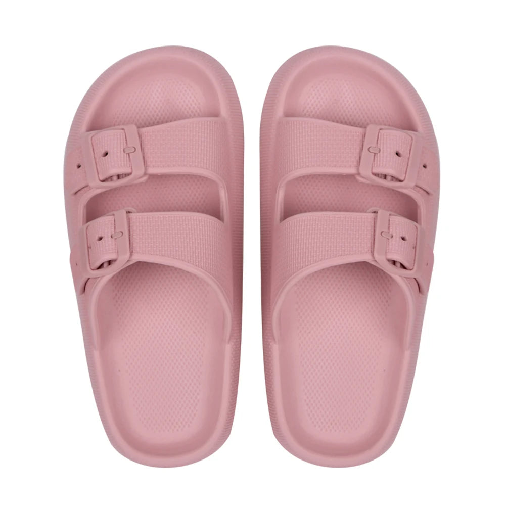 Cloud Slides Non Slip Bathing Slippers Adjustable Buckles EVA